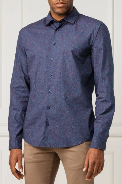 Košile Mypop_2 | Slim Fit BOSS ORANGE tmavě modrá
