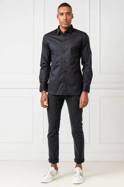 Košile SUNSET | Slim Fit GUESS černá