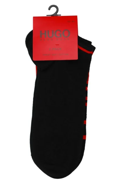 Ponožky 2-pack AS LOGO HUGO černá