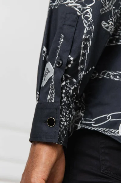 Košile Chains | Regular Fit Just Cavalli šedý