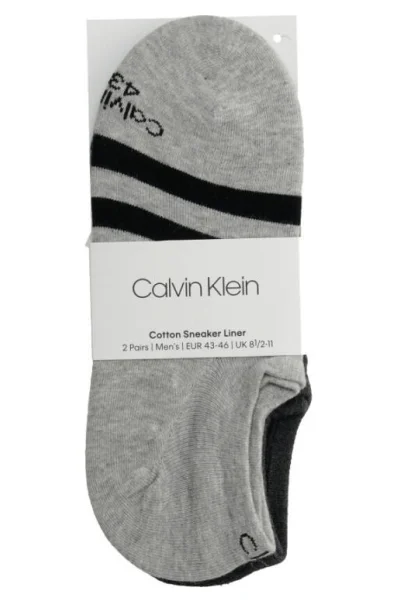 Ponožky/kotníkové ponožky 2-pack Calvin Klein šedý