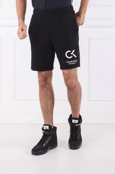 Šortky KNIT | Regular Fit Calvin Klein Performance černá