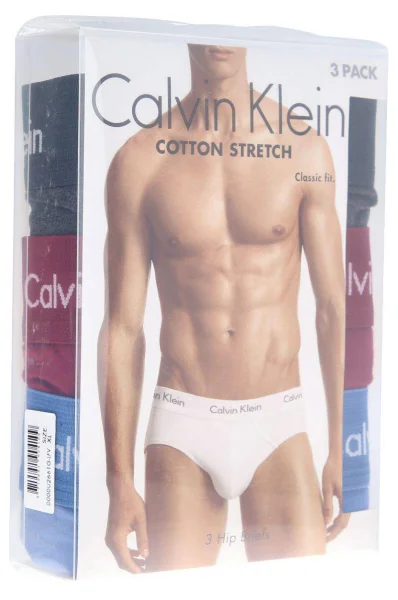 Slipy 3-pack | stretch Calvin Klein Underwear modrá