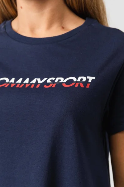 Tričko Logo | Regular Fit Tommy Sport tmavě modrá