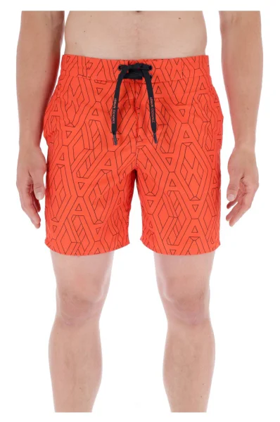 Koupací šortky | Regular Fit Armani Exchange oranžový