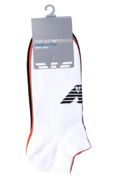Ponožky 3-pack Emporio Armani oranžový