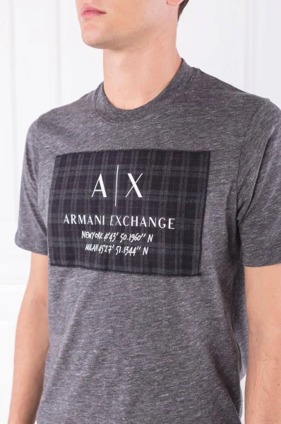 Tričko | Regular Fit Armani Exchange šedý