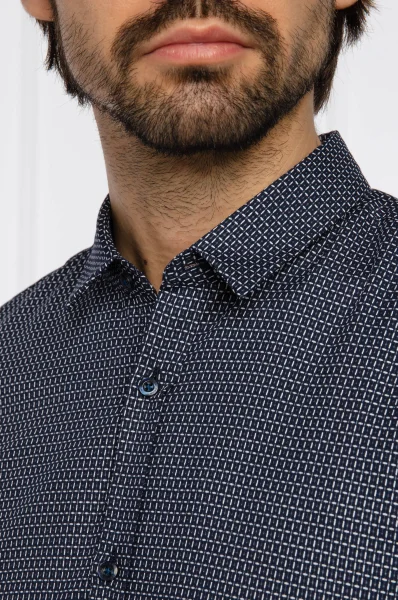 Košile Ero3-W | Extra slim fit HUGO tmavě modrá