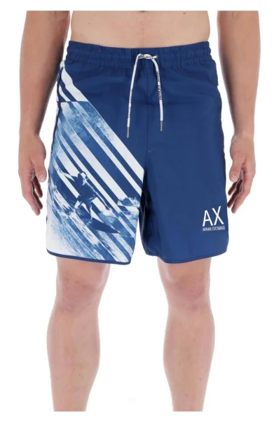 Koupací šortky | Loose fit Armani Exchange tmavě modrá