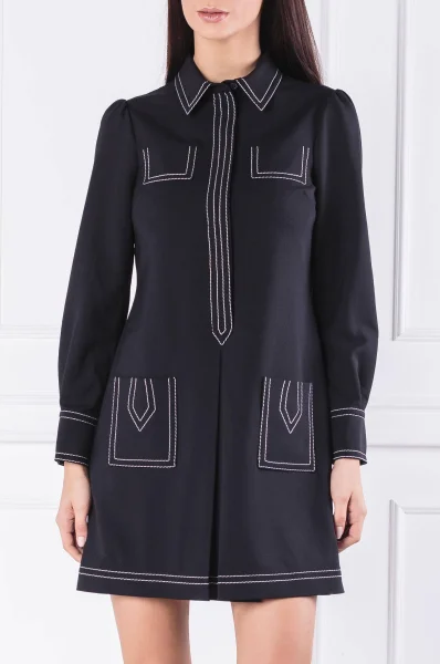 Šaty | s příměsí vlny Boutique Moschino černá