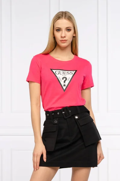 T-shirt ORIGINAL | Regular Fit GUESS růžová
