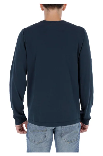 Tričko s dlouhým rukávem LOGO BAND GRAPHIC | Regular Fit Tommy Hilfiger tmavě modrá