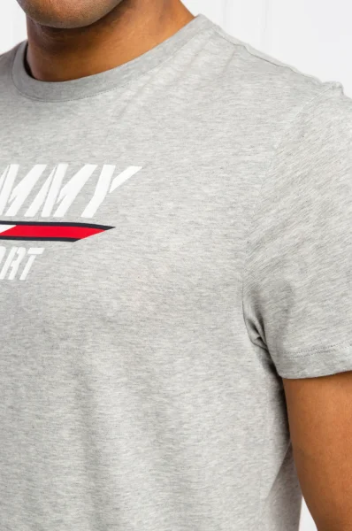 Tričko | Regular Fit Tommy Sport popelavě šedý
