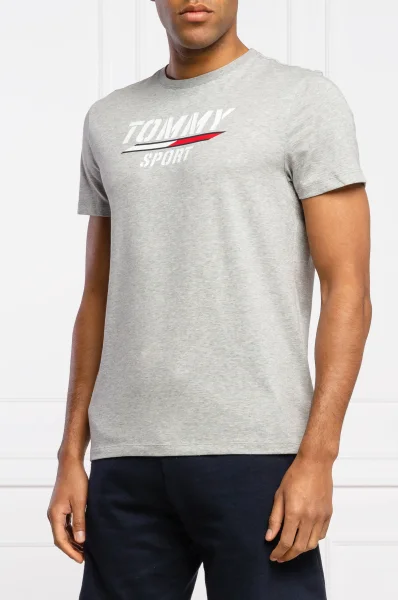 Tričko | Regular Fit Tommy Sport popelavě šedý