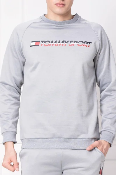 Mikina Logo | Regular Fit Tommy Sport šedý