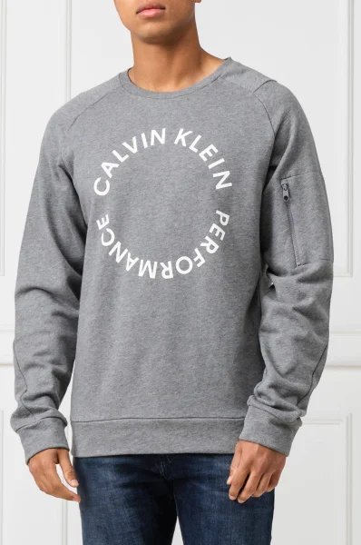 Mikina | Regular Fit Calvin Klein Performance šedý