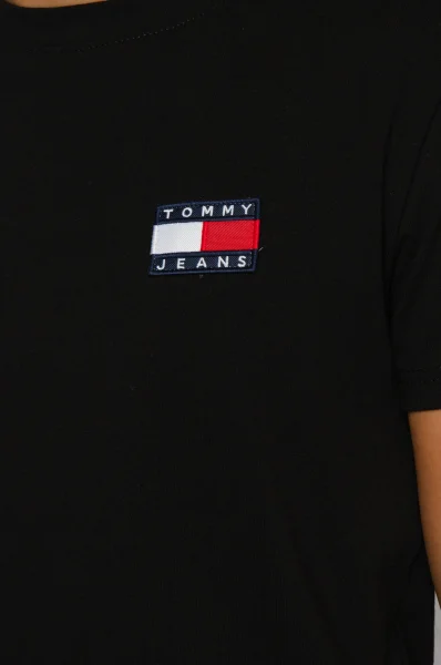 Tričko TJM Tommy badge | Regular Fit Tommy Jeans černá