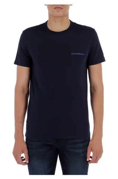 Tričko 2-PACK | Regular Fit Emporio Armani modrá