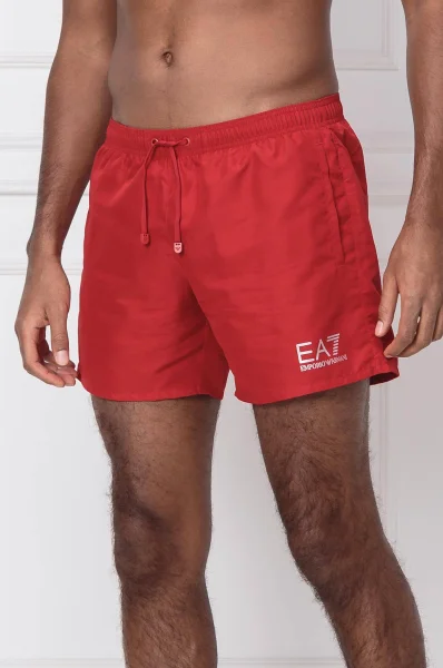 Koupací šortky | Regular Fit EA7 červený