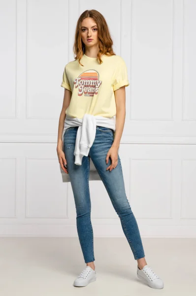 Tričko SUMMER RETRO | Regular Fit Tommy Jeans žlutý