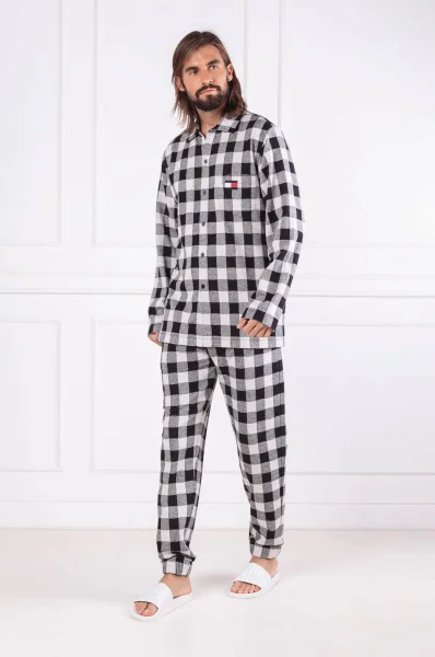 Kalhoty k pyžamu | Regular Fit Tommy Hilfiger černá