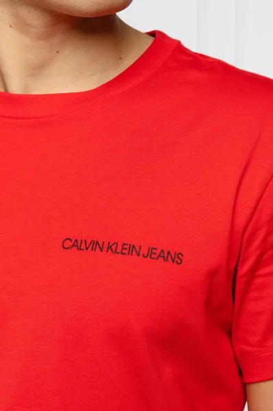 Tričko MONOGRAM | Regular Fit CALVIN KLEIN JEANS červený