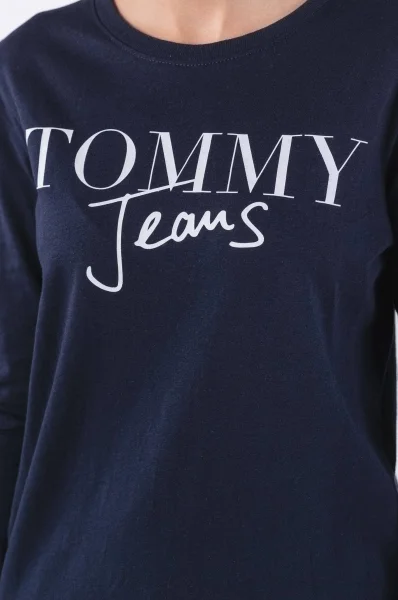 Halenka TJW SCRIPT LOGO | Regular Fit Tommy Jeans tmavě modrá