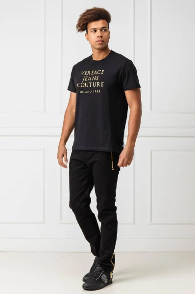 Tričko | Slim Fit Versace Jeans Couture černá