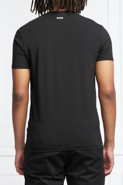 T-shirt 2-pack HUGO-V | Slim Fit HUGO černá