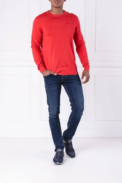 Svetr barons | Regular Fit Pepe Jeans London červený