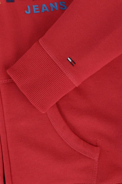 mikina | Regular Fit Tommy Jeans červený