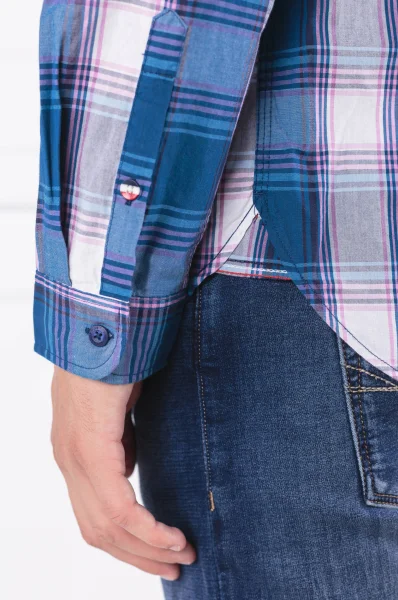 Košile ESSENTIAL CHECK | Regular Fit Tommy Jeans modrá