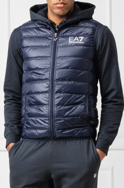 Péřový vesta | Regular Fit EA7 tmavě modrá