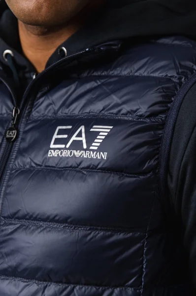 Péřový vesta | Regular Fit EA7 tmavě modrá