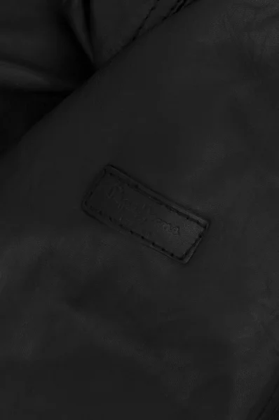 Kožená bunda Vincent Pepe Jeans London černá