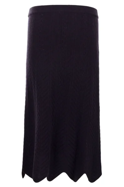 Vlněná sukně Premiato MAX&Co. tmavě modrá