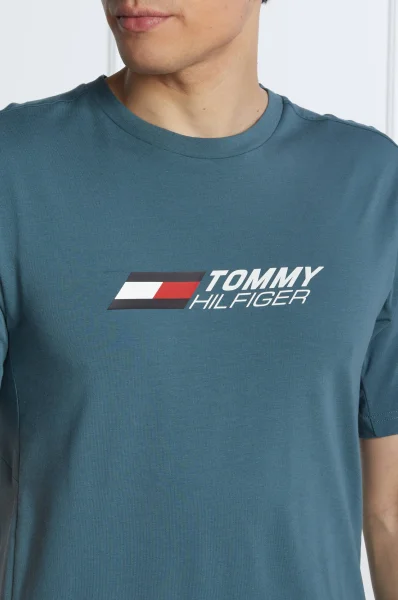 Tričko | Regular Fit Tommy Sport 	tyrkysová