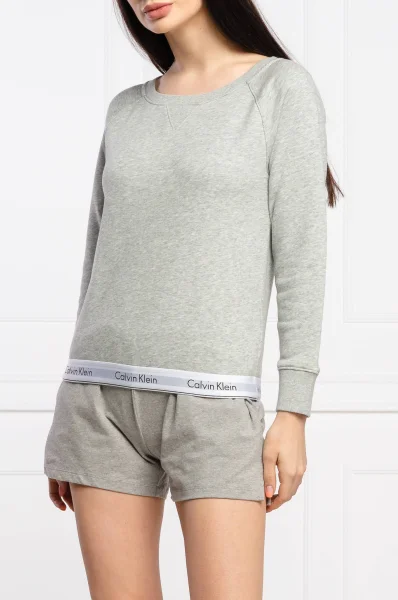 Vršky od pyžam | Regular Fit Calvin Klein Underwear šedý