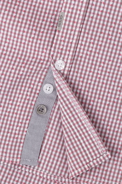 Košile Check | Extra slim fit GUESS růžová