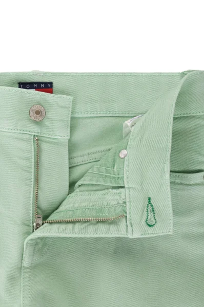 Džíny Tommy Jeans 90s Hilfiger Denim mátově zelený