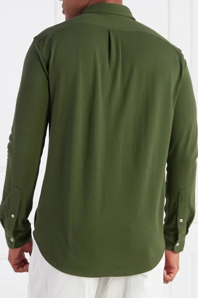Košile | Regular Fit | pique POLO RALPH LAUREN zelený