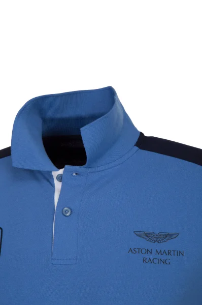 Polokošile Aston Martin Racing | Slim Fit Hackett London modrá