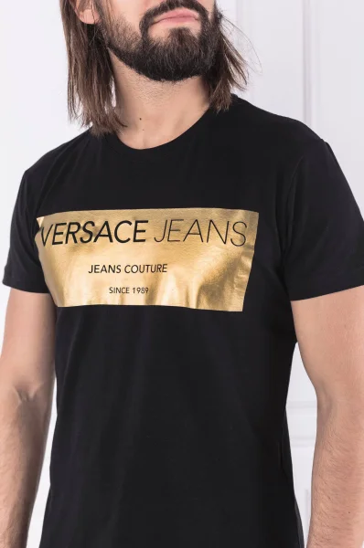 Tričko | Regular Fit Versace Jeans černá