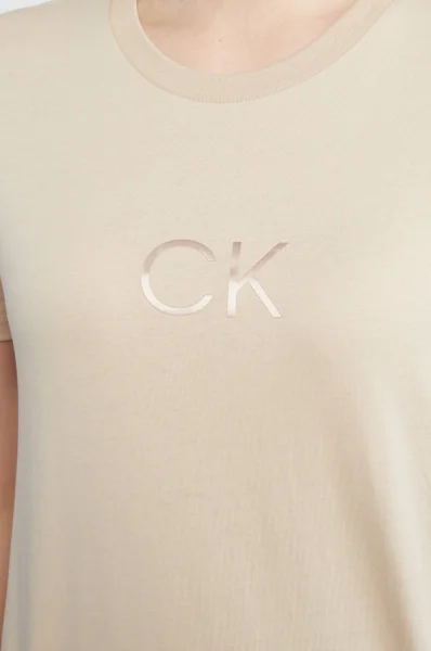 Tričko SHINE | Regular Fit Calvin Klein béžová