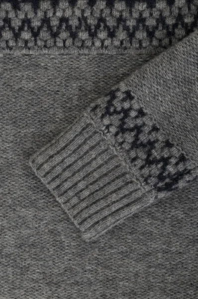 Vlněný svetr Kionas BOSS ORANGE šedý