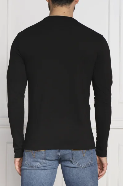 Tričko s dlouhým rukávem CORE | Extra slim fit GUESS černá