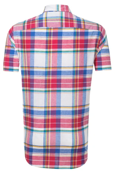 Košile Amiston | Fitted fit přidáním lnu Tommy Hilfiger červený