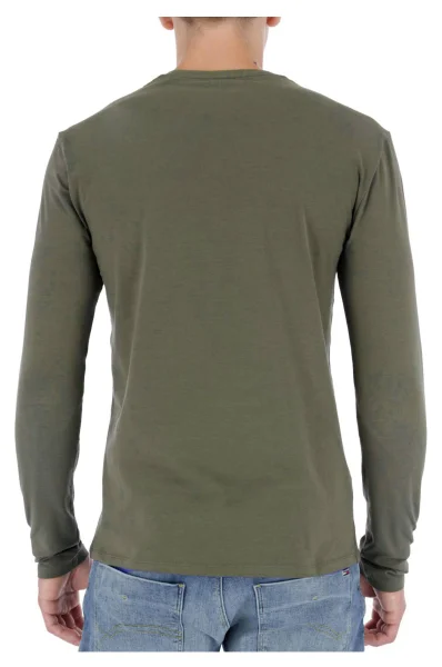 Tričko s dlouhým rukávem | super slim fit GUESS zelený