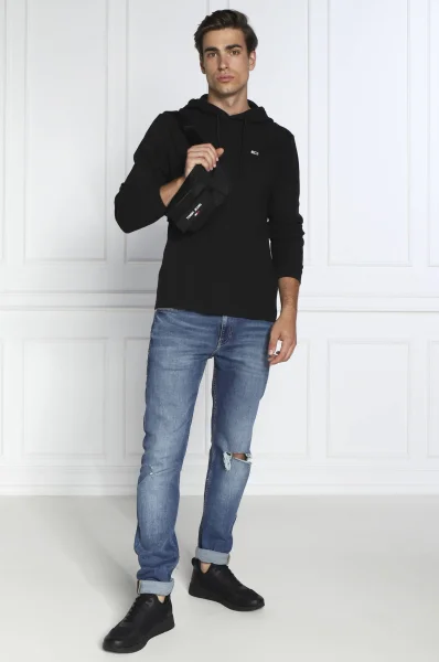 Mikina WAFFLE | Regular Fit Tommy Jeans černá