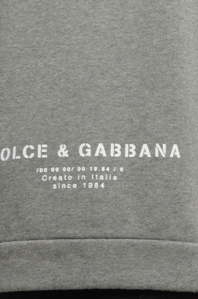 Mikina | Regular Fit Dolce & Gabbana šedý